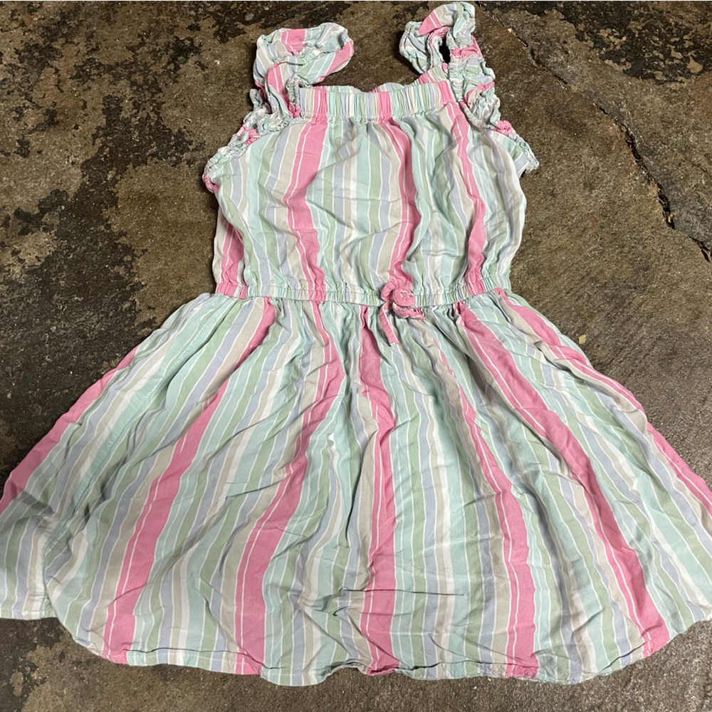 Oshkosh bgosh Girls pastel striped dress size 5